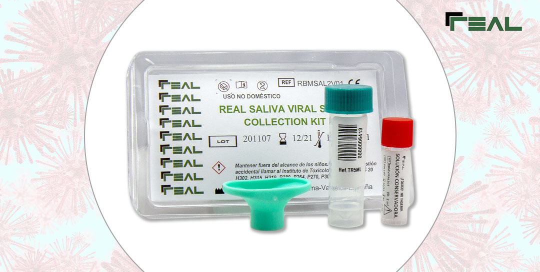 Real Saliva viral sample collection kit 2